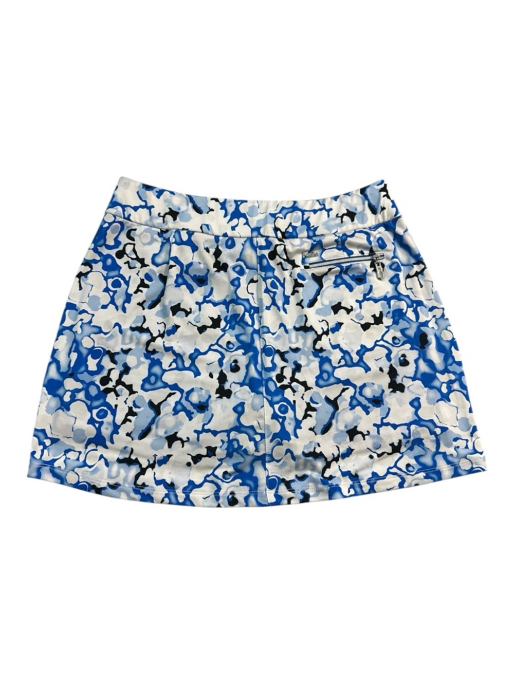 jamie sadock White and Blue Print Mini Skirt Size M - Picture 4 of 11